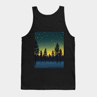 dark night in the forest Tank Top